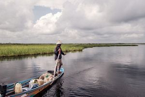 Portrait of Rudi (24yo) a fisherman in Muara Siran Village, Muara Kaman District, Kutai Kertanegara Regency, East Kalimantan on June 3rd, 2023

East Kalimantan has 183,050 ha of peatland, in which 42,200 ha can be found in Muara Siran Village. Within the past decade (2009-2019), 7% of peat swamp forest in East Kalimantan has been converted into other uses. The Muara Siran peatland is crucial for the livelihoods of surrounding communities and provides habitat for many endemic species.